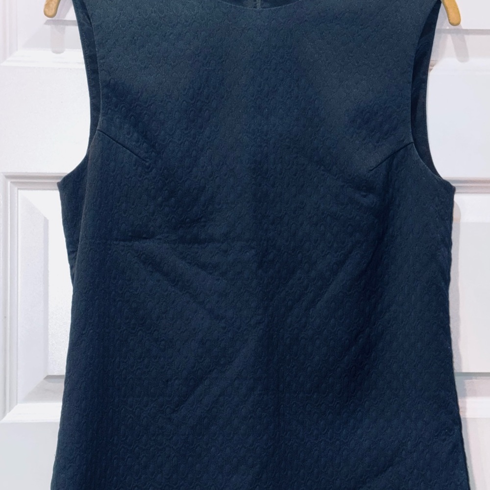 Theory Blue Sleeveless Fitted Tank Top